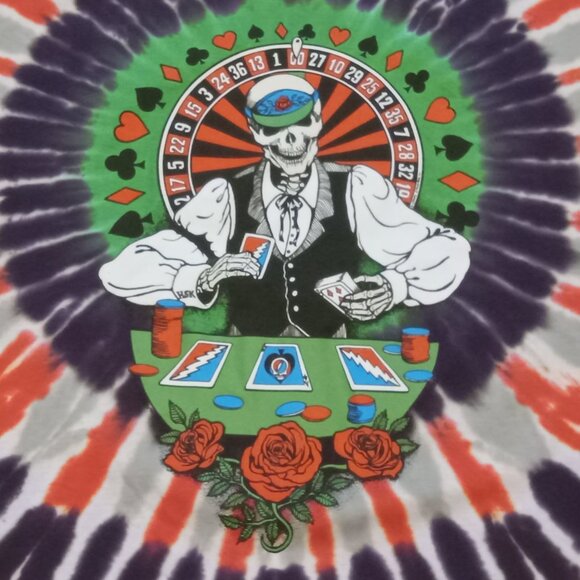 Grateful Dead Dealer M, L, XL Tie Dye T-Shirt - Picture 3 of 4